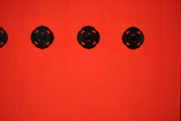 三十三間堂の朱