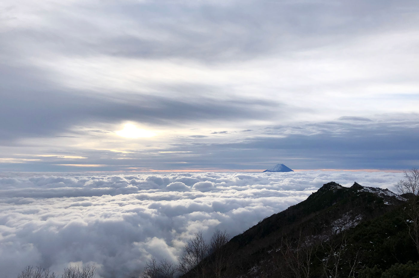 薬師岳　富士山